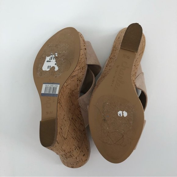 Charles David Cream Synthetic Wedges | High Heel Open Toe - Picture 6 of 7